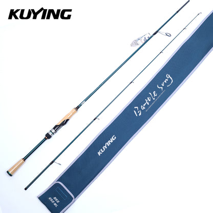 KUYING BATTLE SONG 6'3" 6'5" 6'6" 6'8" 6'10" Fishing Rod Lure Pole Stick Cane Spinning Casting Carbon FUJI F Ring L ML M MH