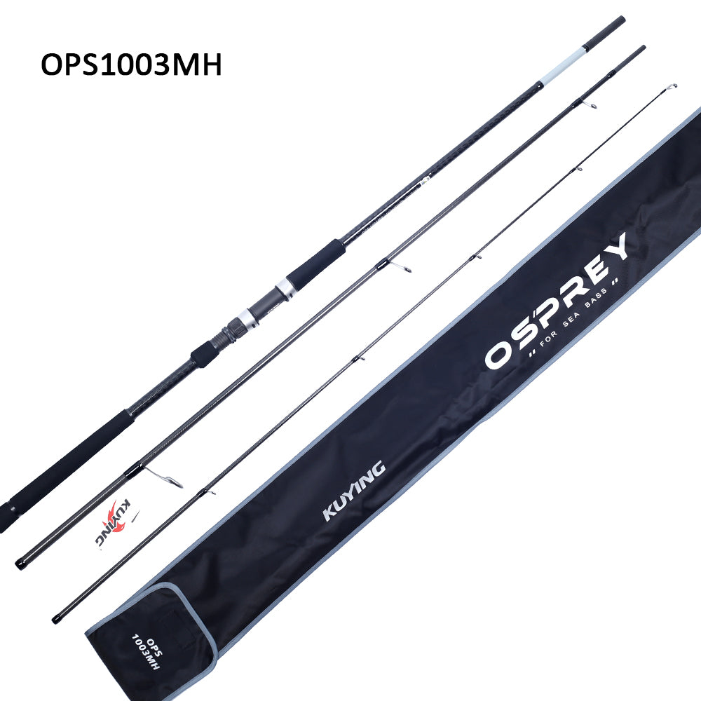 KUYING OSPREY 9' 2.7m 10' 3m Ocean Shore Beach Rock Far Distance Throwing Spinning FUJI Carbon Fishing Rod Lure Cane Pole MH