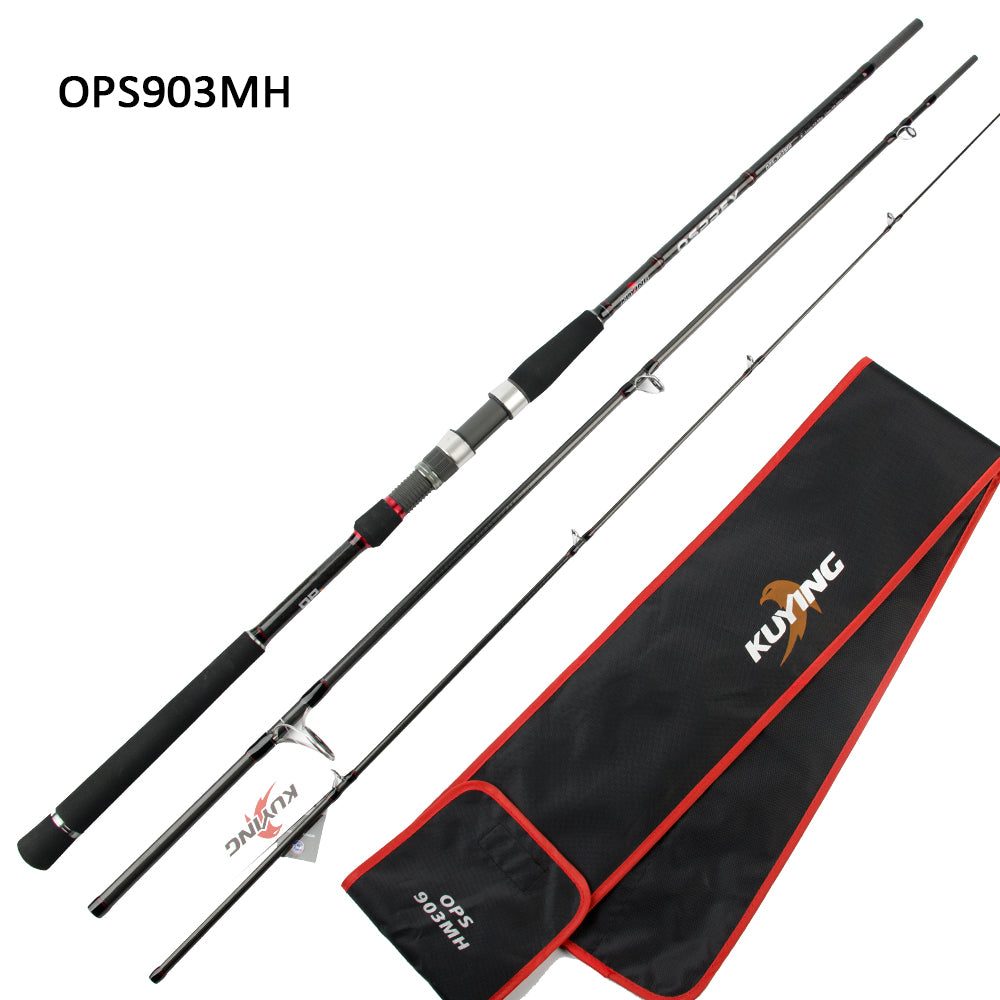 KUYING OSPREY 9' 2.7m 10' 3m Ocean Shore Beach Rock Far Distance Throwing Spinning FUJI Carbon Fishing Rod Lure Cane Pole MH