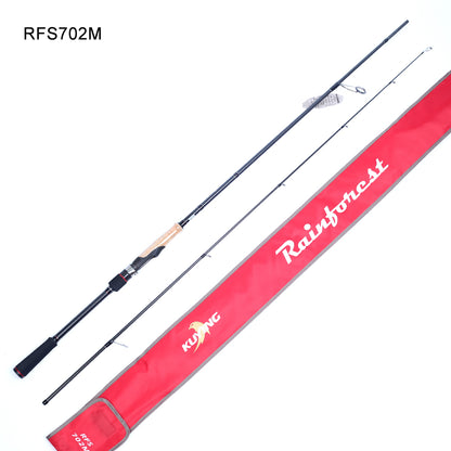 KUYING RAINFOREST 6'3" 6'6" 6'8" 6'10" 7' Fishing Lure Rod Cane Pole Stick Spinning Casting Carbon Regular M ML L Stick Cane