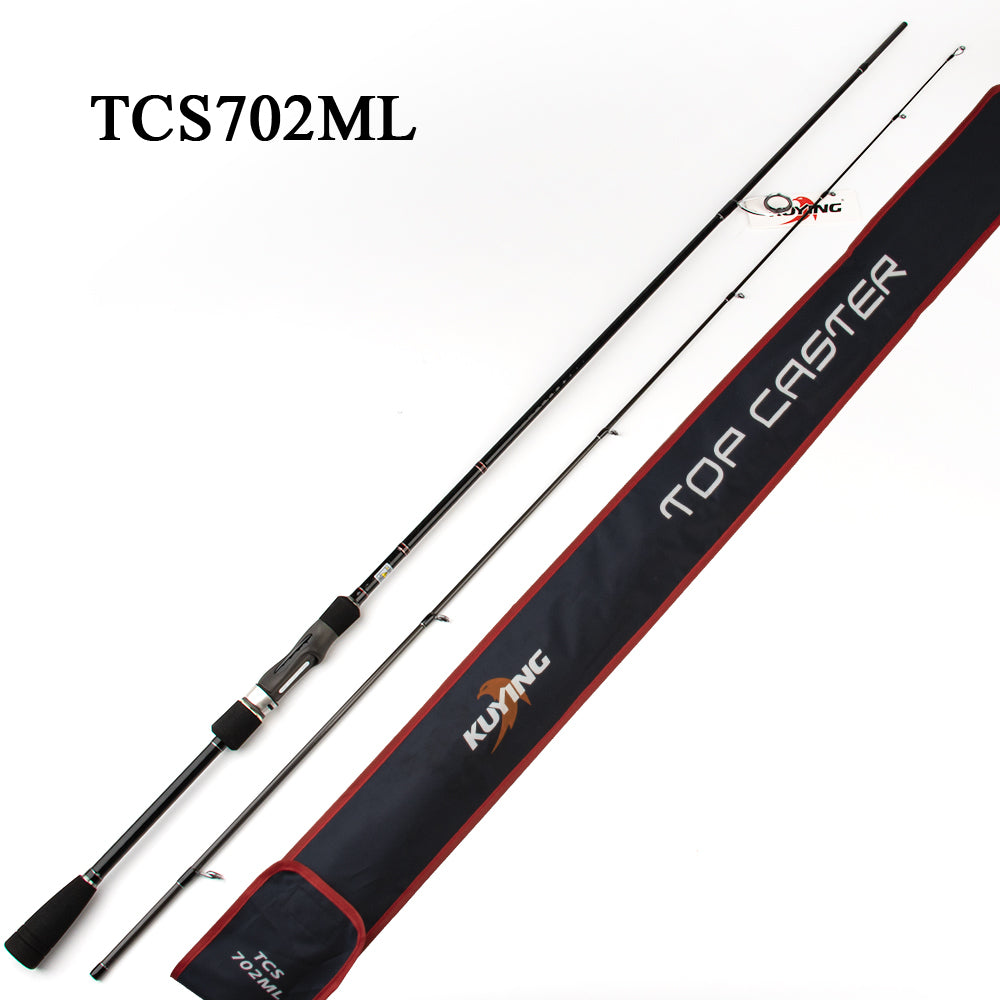 KUYING TOP CASTER 7' 2.1m ML Medium Light Lure Fishing Rod FUJI Spinning Casting Medium Action 5-10lb Power X Carbon